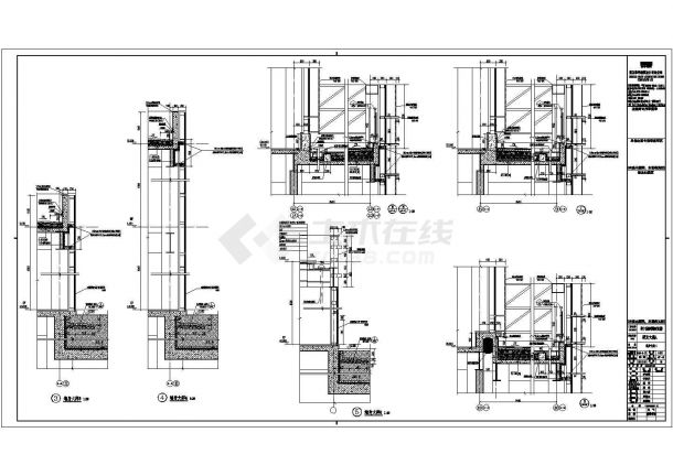 某高层钢框架结构多层次企业研发楼设计方案CAD图纸-图二