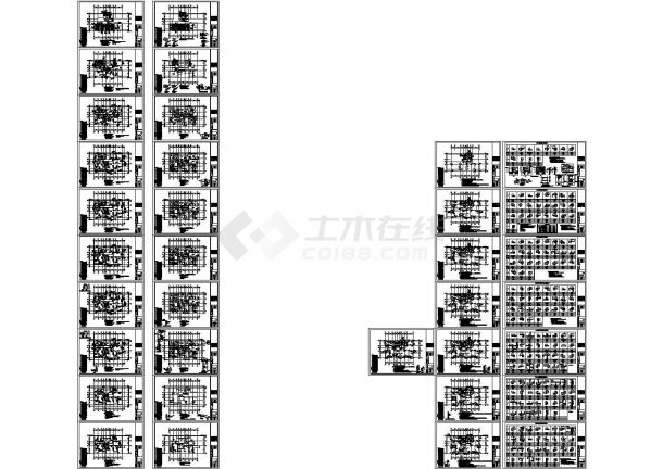 16层剪力墙结构住宅楼结构施工图（含建筑图）CAD-图一