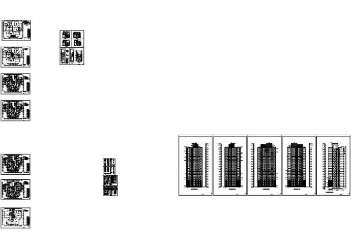 某二十三层公寓建筑CAD施工图_图1