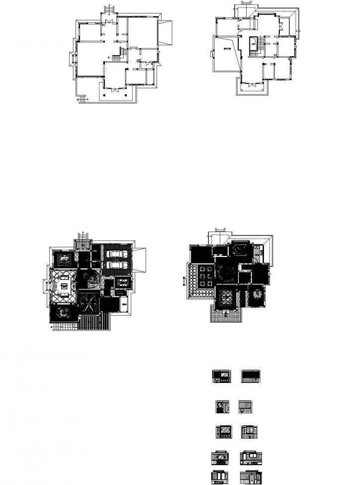 上海新古典风格别墅施工图（含效果）_图1