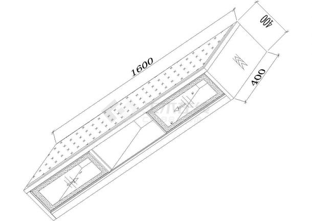 床尾柜家具cad全套生产图纸（2套） cad施工图设计-图一