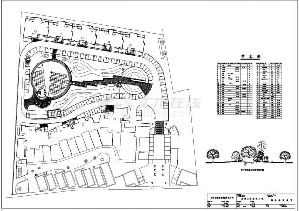 某花城三期绿化景观规划方案设计施工CAD图纸-图一