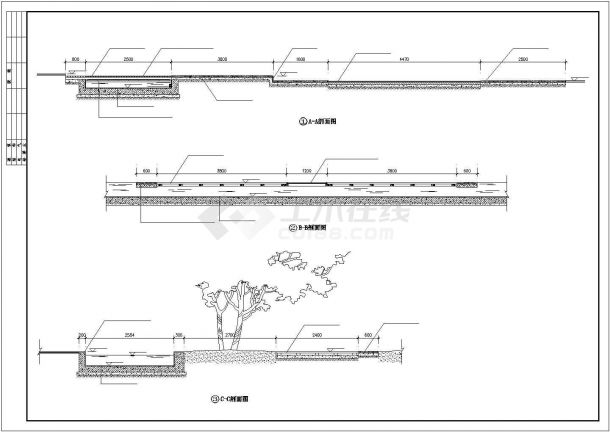某会所绿化景观规划方案设计施工CAD图纸-图二
