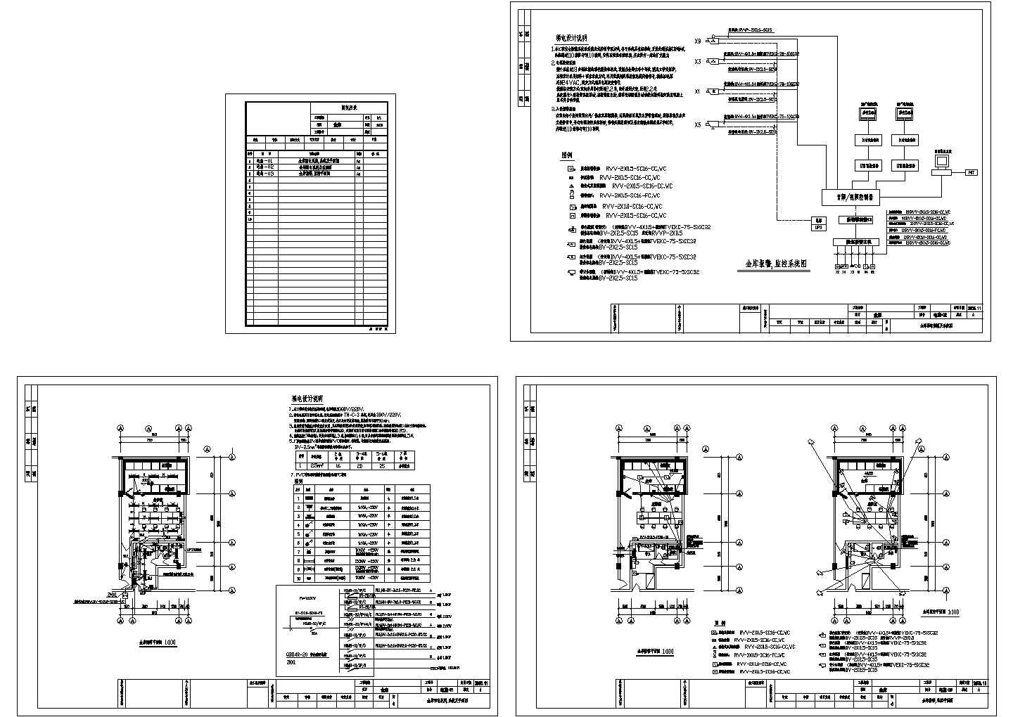 某大型金库电气设计CAD图纸