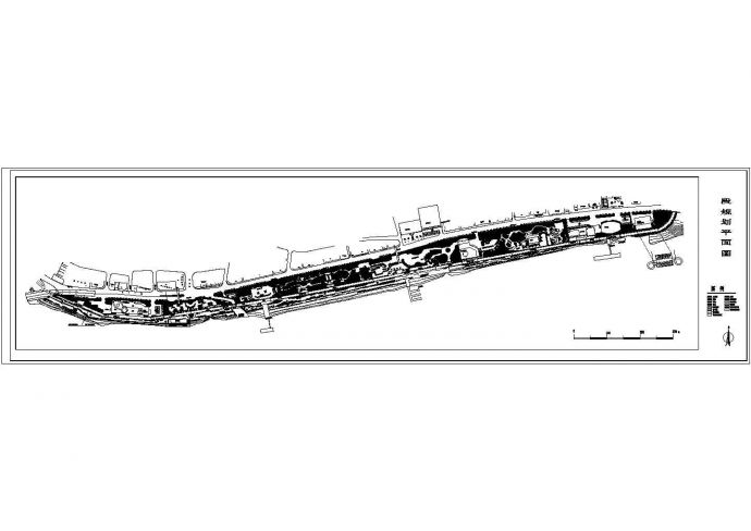 河堤规划方案一二段规划平面CAD图_图1