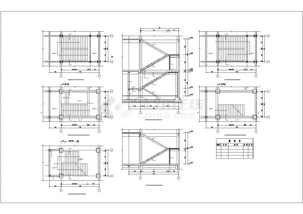 二层框架钢混农贸市场结构施工cad图，共三十六张-图一