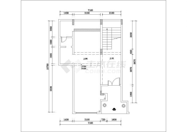 某多层框架结构别墅简洁风格室内装修设计cad全套施工图（甲级院设计）-图一