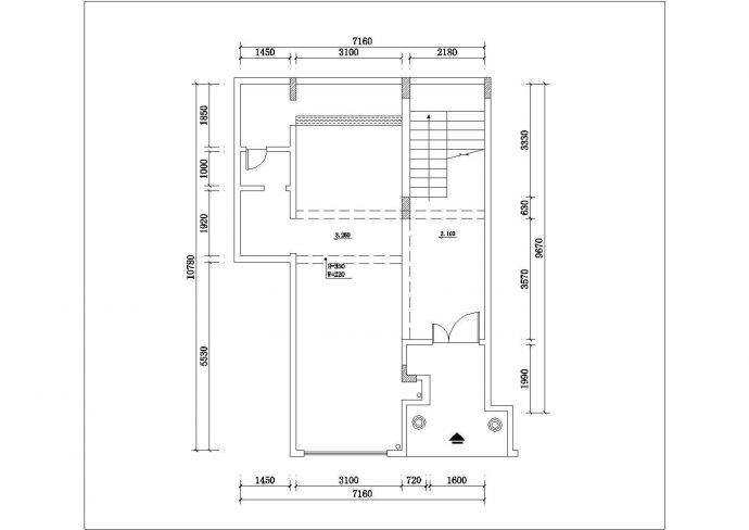 某多层框架结构别墅简洁风格室内装修设计cad全套施工图（甲级院设计）_图1