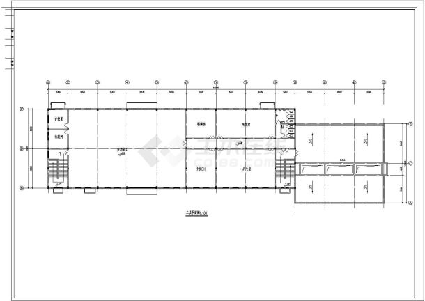 食堂浴室建筑设计方案图-图二