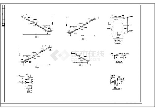 框架钢混农贸市场结构施工CAD图，含设计说明-图一