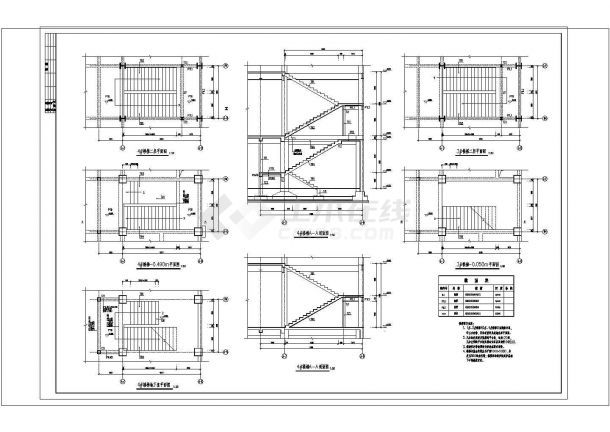 框架钢混农贸市场结构施工CAD图，含设计说明-图二