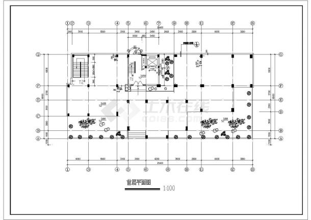 13层1梯3户住宅楼CAD设计图含详图-图二