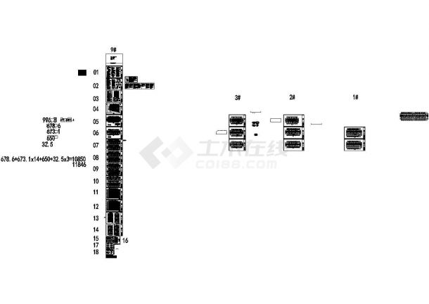 某高层框剪结构单元式住宅楼设计cad全套建筑施工图（含设计说明）-图二