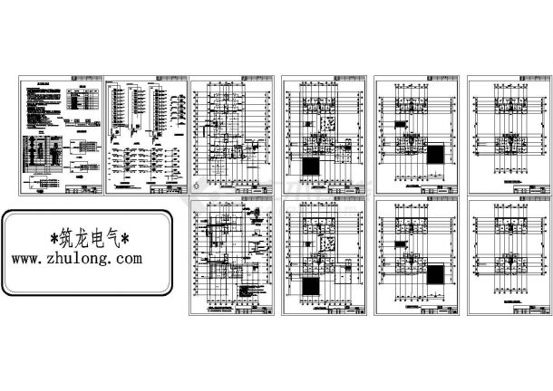 [湖南]某六层商住楼电气施工图纸-图一