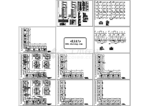 某三级六层住宅楼电气设计施工图纸-图一