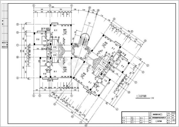 泉州冠迪花园复式公寓详细建筑施工图-图二