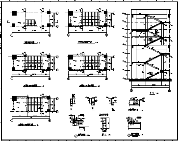 幕墙设计_某市二层带夹层框架结构库房幕墙施工cad图纸_图1