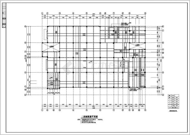 江苏某中学食堂结构施工图，含设计说明-图一