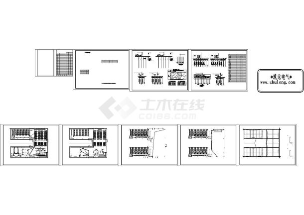 小学三层食堂与宿舍综合楼电气施工图纸 CAD-图一