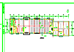长68米 宽16米 2层食堂浴室娱乐室综合建筑施工图_图1