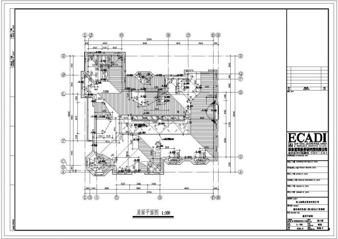某地上二层砌体结构简欧别墅设计cad全套建筑施工图（甲级院设计）_图1