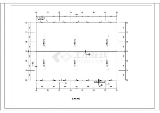 某单层1293平米排架结构卫浴制品公司食堂设计cad建施图（含设计说明，含结构设计）-图二