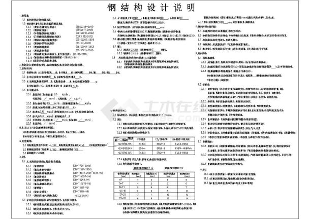 汕尾简易钢结构详细建筑施工图-图一