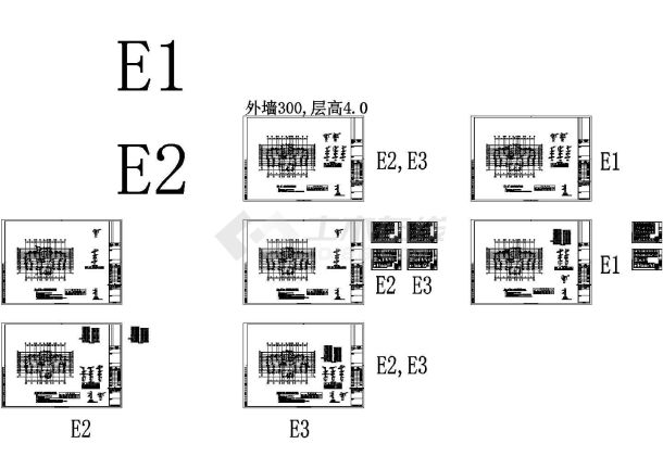 23层框架结构住宅地下室结构施工图-图一