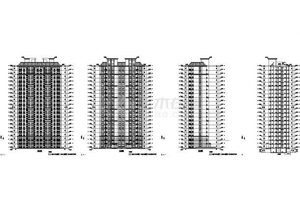 [上海]汤臣某二十一层简欧式住宅建筑方案图-图二