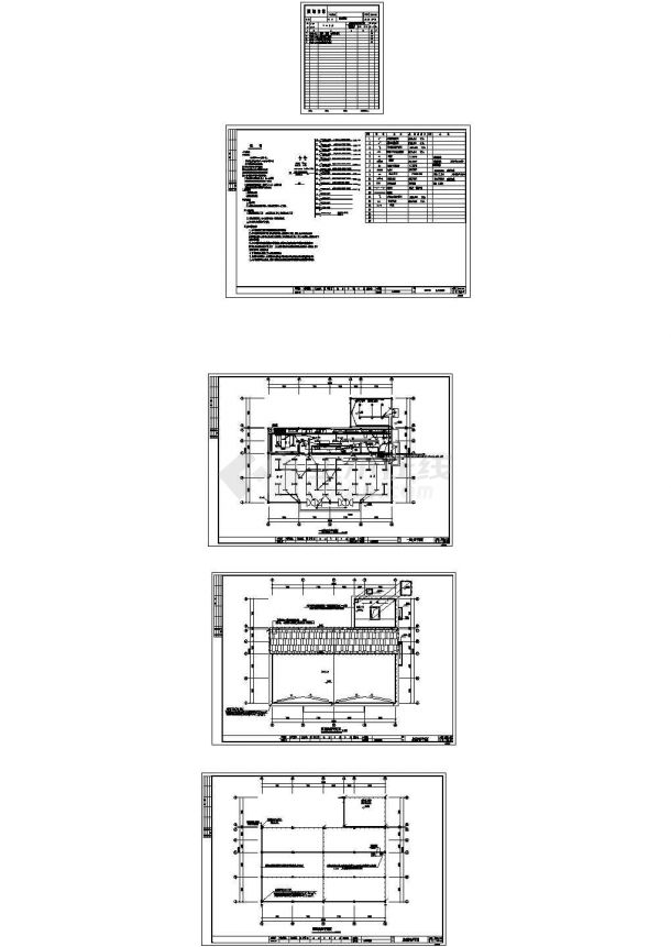 浙江某小学食堂及锅炉房建筑强电施工图纸-图二