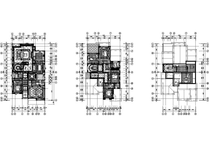 欧式经典三层别墅室内设计图_图1