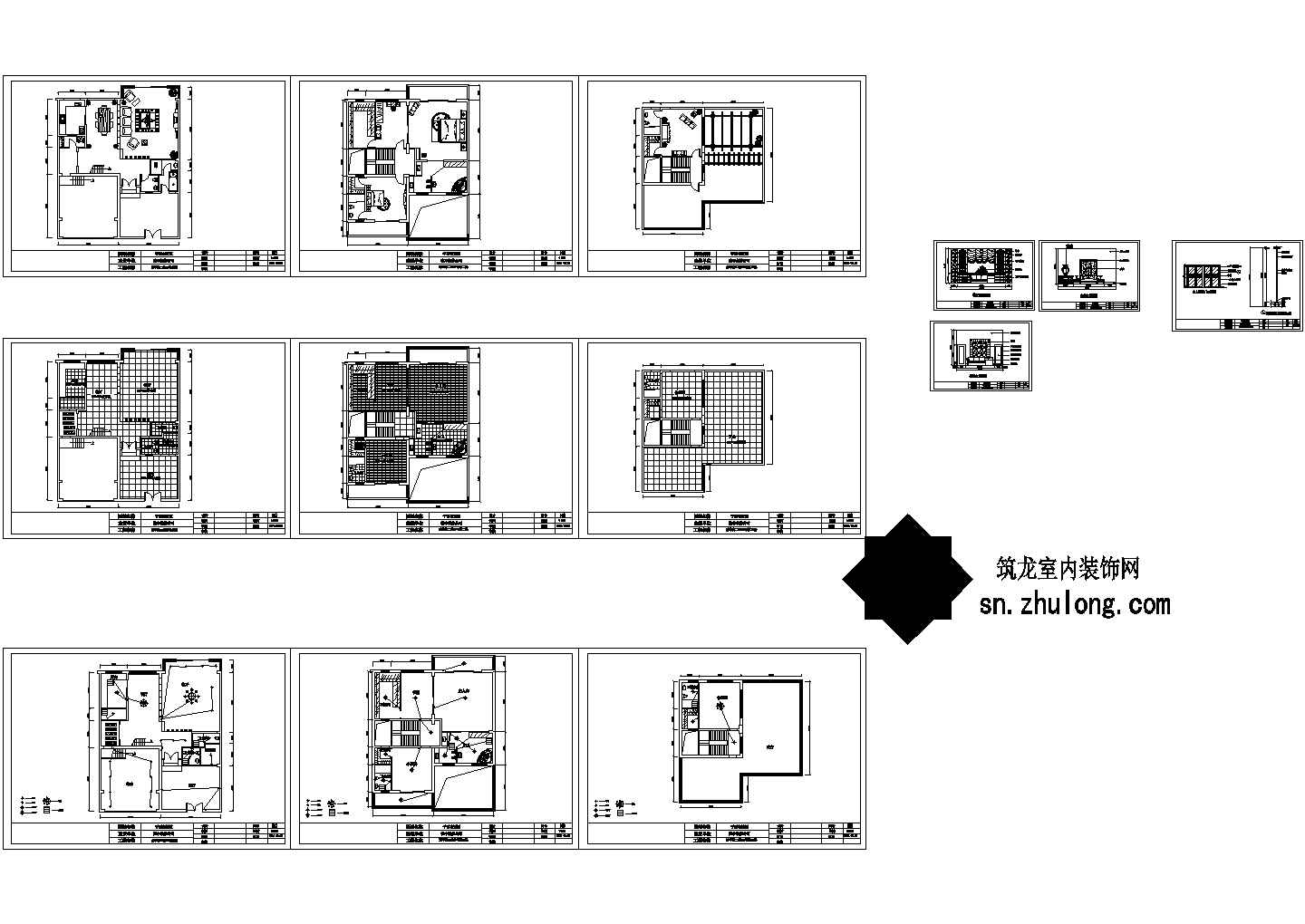 中式风格三层别墅装修图