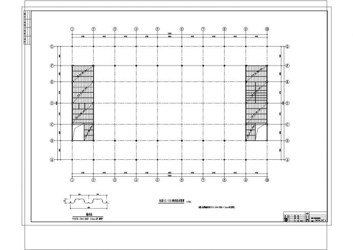 [施工图][陕西]地上二层钢网架结构农贸市场结构施工图_图1