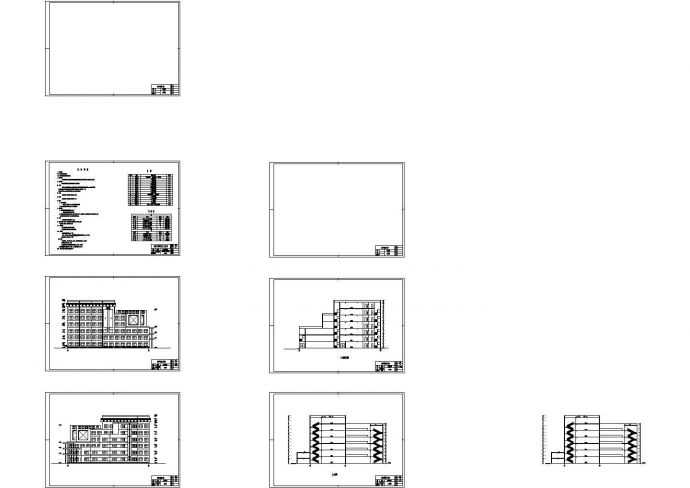 土木工程毕业设计_某六层大学图书馆建筑施工cad图(含计算书，毕业设计)_图1