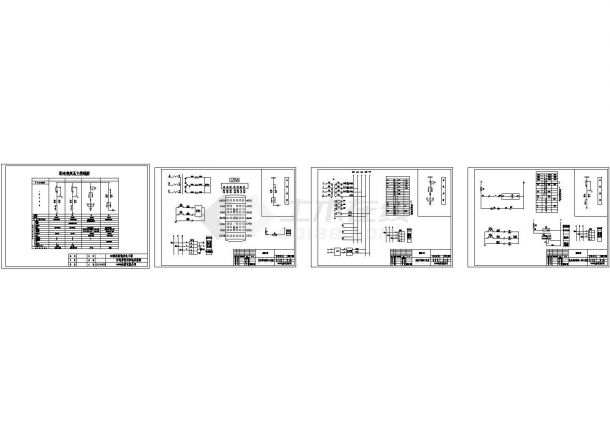 某地河园区新装用电工程四台HXGN-12型高压柜设计cad全套电气原理图纸（标注详细）-图一