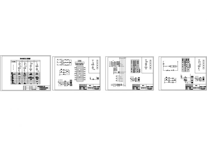 某地河园区新装用电工程四台HXGN-12型高压柜设计cad全套电气原理图纸（标注详细）_图1
