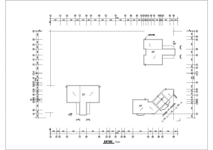 六层L型住宅三单元混合户型CAD设计图纸_图1