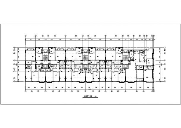 9层阁楼3单元每单元2户住宅楼CAD设计图,含平面图-图二