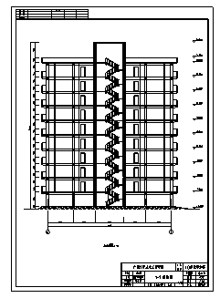 某市10层框架剪力墙结构公寓建筑结构施工cad图(含计算书，毕业设计)-图二