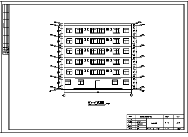 某市6层框架结构宿舍楼建筑施工cad图(含计算书，结构图)-图二