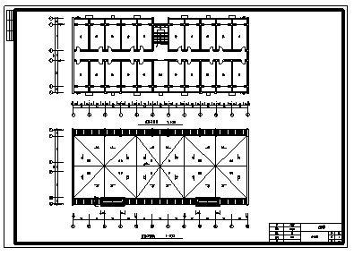 某市五层砖混结构石油学院学生宿舍楼建筑结构施工cad图(含计算书，毕业设计)_图1