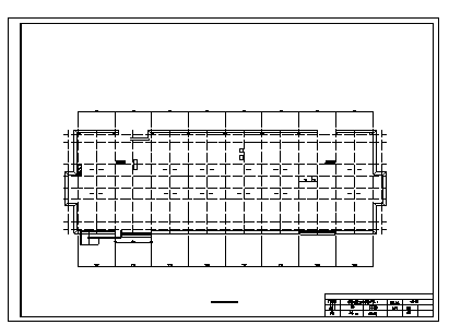 某五层高校宿舍楼建筑结构施工cad图(含计算书)-图二