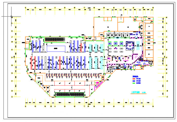 某地多层某大型超市建筑设计施工图_图1