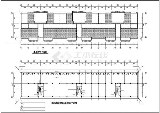 完整版CAD住宅楼电气平面图-图二