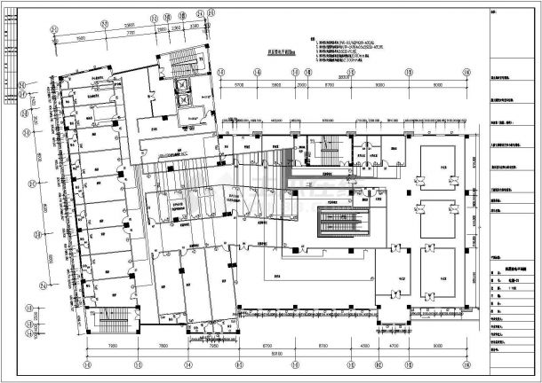 长49米 宽24米 市医院门诊病房综合楼装改电气设计图-图二