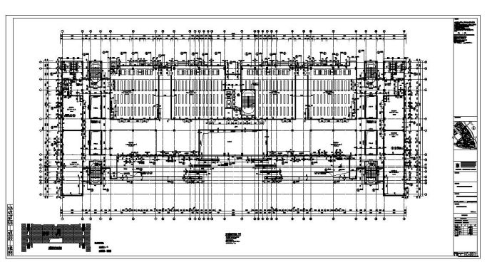 5层钢混框架结构大学图书馆建筑结构施工图（含效果图）_图1