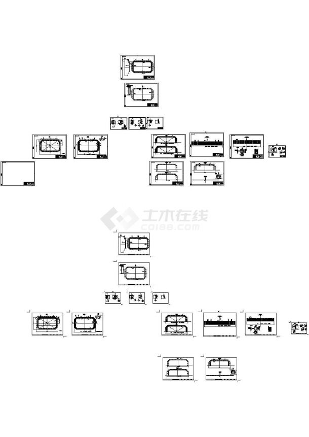 东海某大桥海中承台施工套箱设计整套施工图纸-图二