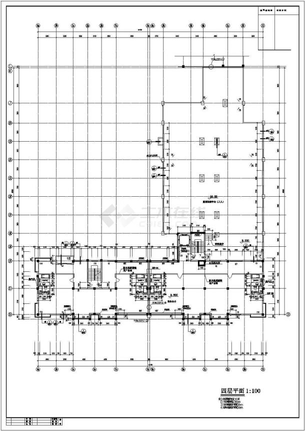 5190平米7层农贸市场建筑设计施工cad图纸，共二十二张-图一