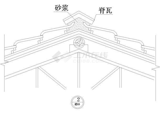 板式住宅楼坡屋顶施工全套非常标准设计cad图纸-图一