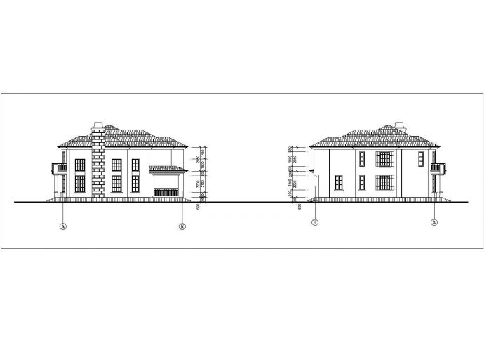 某两层经典农村自建房建筑设计施工图（cad图，可编辑）_图1